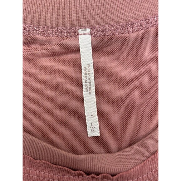 Free People Jazzy Dress Pink Rose Large Blouson Asymmetrical Hemline Lace Boho - Picture 6 of 16